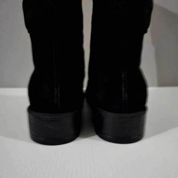NEW Miz Mooz Noland Knee High Boot Womens EU 41 Black Suede Tall Riding Strappy - Picture 8 of 16